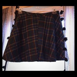 Tripp NYC plaid mini skirt